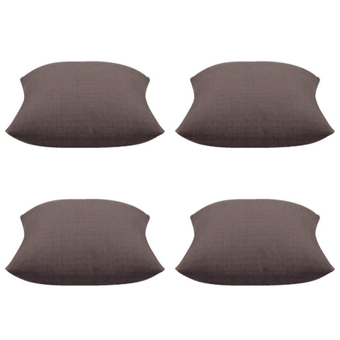 Cushion Covers Pack Of 4 Elements Stone Brown Solid Base Colour Square