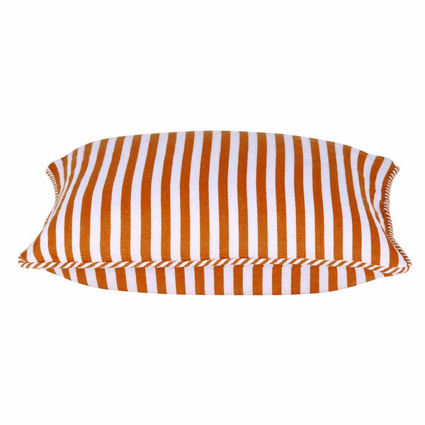 Cushion Covers Pack Of 4 Dandi Orange & White Striped Nautical 40X40cm