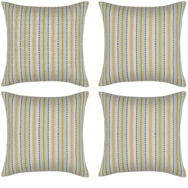 Cushion Covers En Pack Of 4 Finn Yellow Multicoloured Retro Cushion Cover