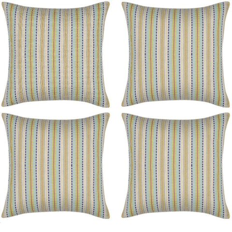 Cushion Covers En Pack Of 4 Finn Yellow Multicoloured Retro Cushion Cover