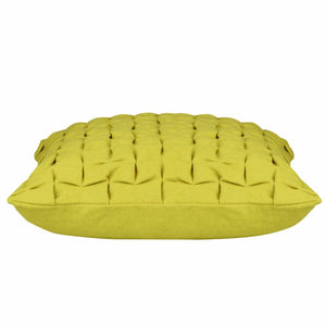 Cushion Covers En Flux Mustard Yellow 3D Textured Cushion Cover