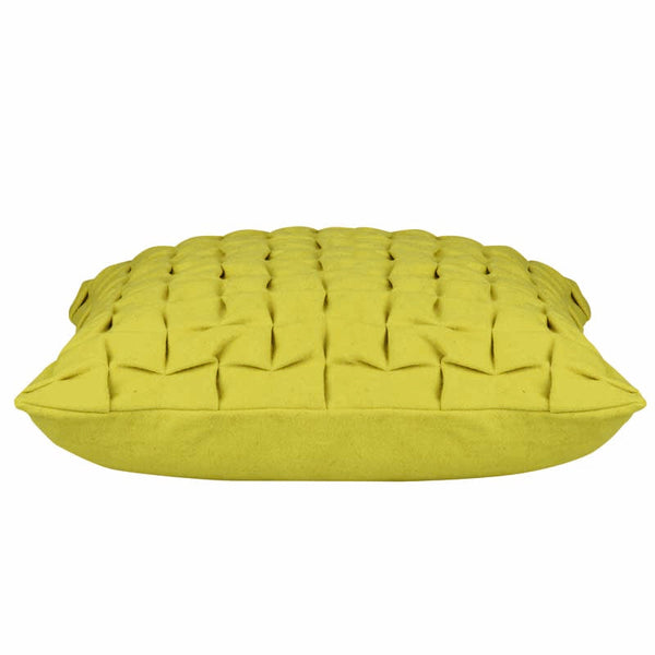 Cushion Covers En Flux Mustard Yellow 3D Textured Cushion Cover