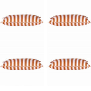 Cushion Covers Pack Of 4 Dandi Orange & White Rectangle