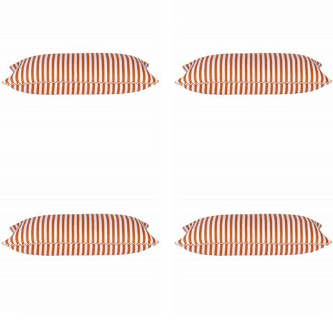 Cushion Covers Pack Of 4 Dandi Orange & White Rectangle