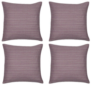 Cushion Covers Pack Of 4 Fern Rose Soft Pink & White 50X50cm . Made In Europe.