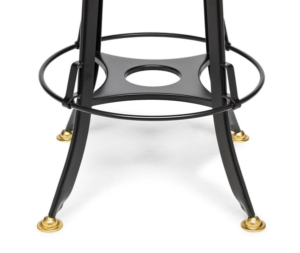 Benches Bar Stools Industrial Wooden Height Adjustable Swivel Bar Stool Gold Black