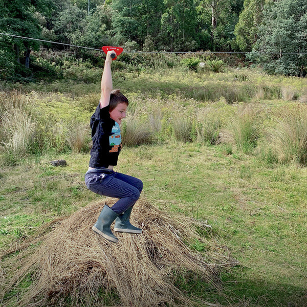 Outdoor Swings Lifespan Kids Woomera Flying Fox + Red Monkey Swing