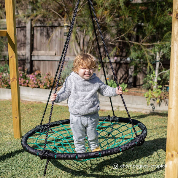 Outdoor Swings Lifespan Kids Oakley Swing Set With 1.2M Spidey Web