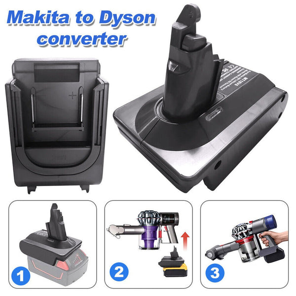 Vacuum Cleaner Parts Makita 18V To Dyson V6, Dc58 & Dc59 Battery Converter / Adapter