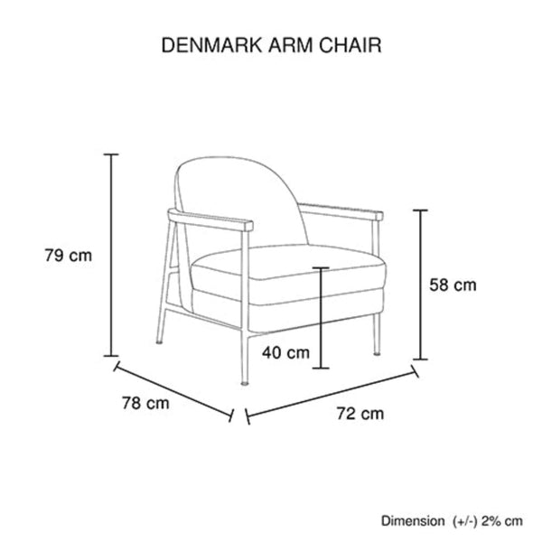 Kids Sofas Armchairs Denmark Arm Chair Polyester Fabric Upholstery Wooden Structure Solid Foam Black Metal Legs