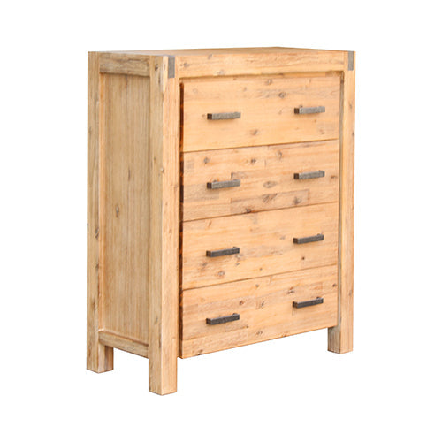 King Single Bed Frames 4 Pieces Bedroom Suite In Solid Wood Veneered Acacia Construction Timber Slat King Single Size Oak Colour Bed, Bedside Table &