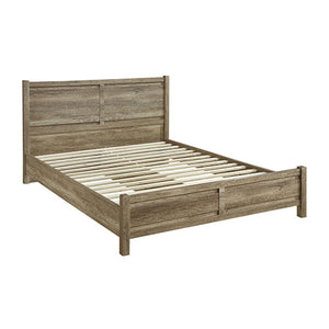 Queen Bed Frames Queen Size Bed Frame Natural Wood Like Mdf In Oak Colour