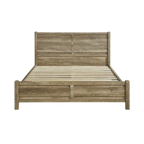 Queen Bed Frames Queen Size Bed Frame Natural Wood Like Mdf In Oak Colour