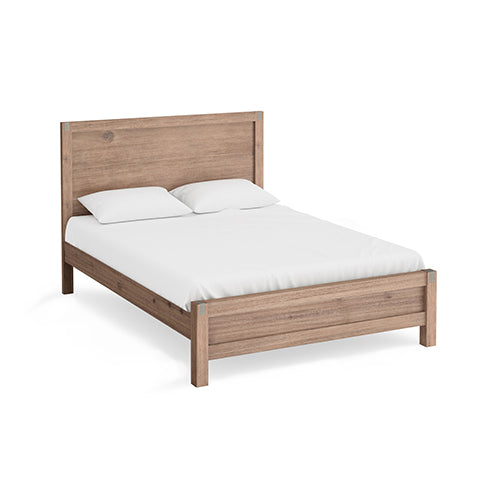 King Single Bed Frames Bed Frame King Single Size In Solid Wood Veneered Acacia Bedroom Timber Slat Oak