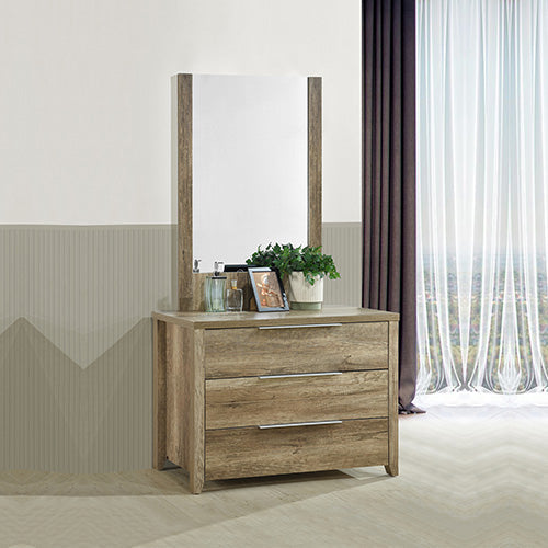 Dressers & Chests of Drawers Dresser Storage Drawers Natural Wood Mdf Oak Colour Mirror