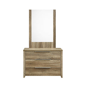 Dressers & Chests of Drawers Dresser Storage Drawers Natural Wood Mdf Oak Colour Mirror