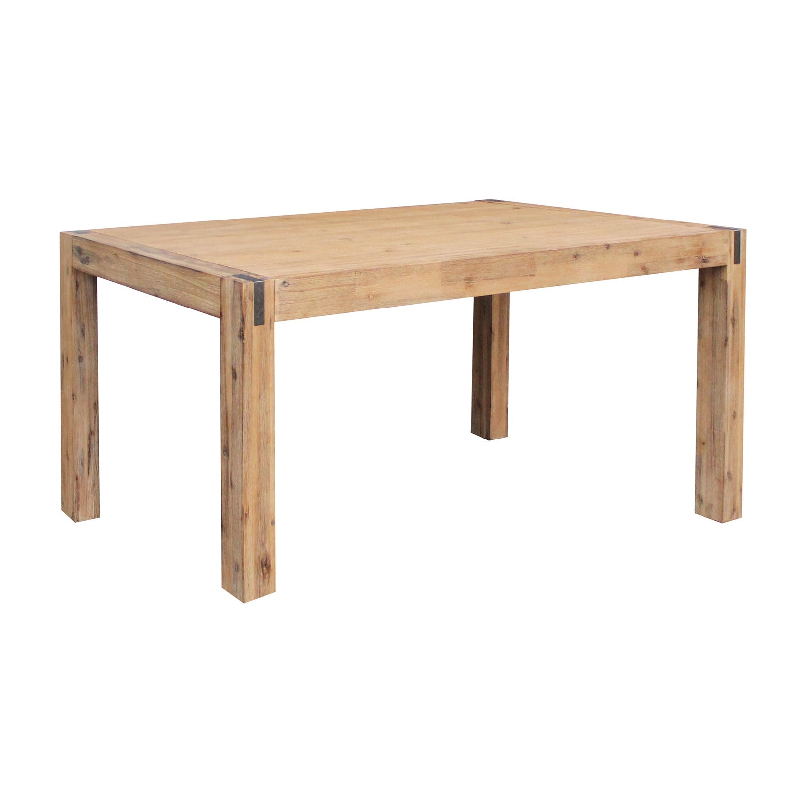 Dining Tables Dining Table 210Cm Large Size With Solid Acacia Wooden Base In Oak Colour