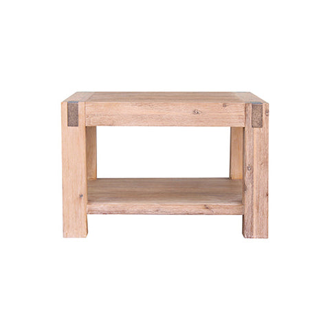 Side Tables Lamp Table Open Storage Solid Wooden Frame In Classic Oak Colour