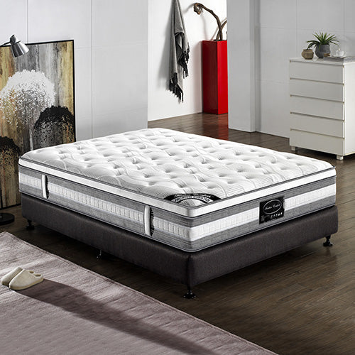 Mattresses Mattress Euro Top King Single Size Pocket Spring Coil With Knitted Fabric Medium Firm 34Cm Thick