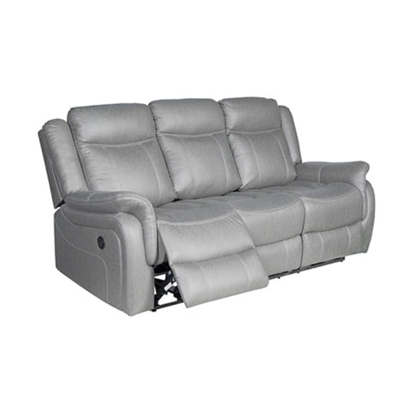 Sofas, Armchairs & Couches 3 2 Seater Finest Grey Fabric Recliner Sofa Sturdy Construction Metal Mechanism