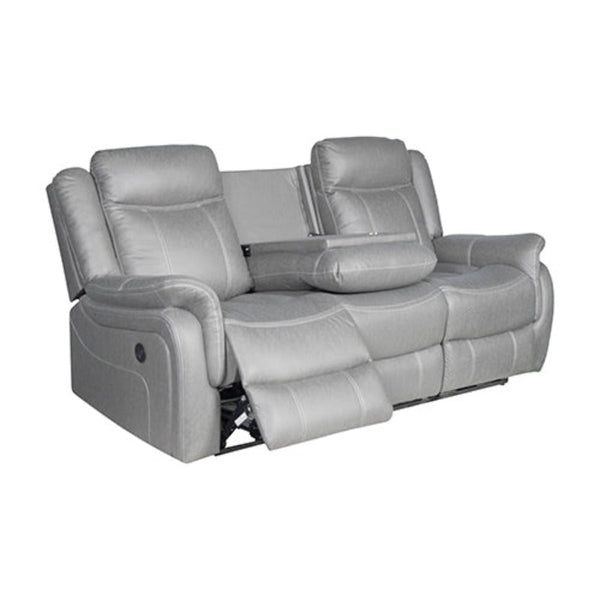 Sofas, Armchairs & Couches 3 2 Seater Finest Grey Fabric Recliner Sofa Sturdy Construction Metal Mechanism