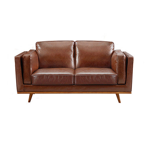 Sofas, Armchairs & Couches 3+2 Seater Sofa Brown Leather Lounge Set For Living Room Couch With Wooden Frame