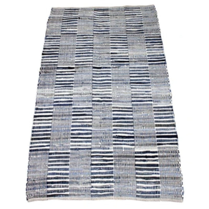 Rugs Woven Denim/Blue Rug 90X150 Cm.