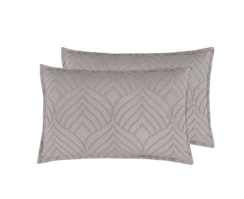 Cushion Covers Tufted Microfibre Super Soft Twin Pack Pillowcases