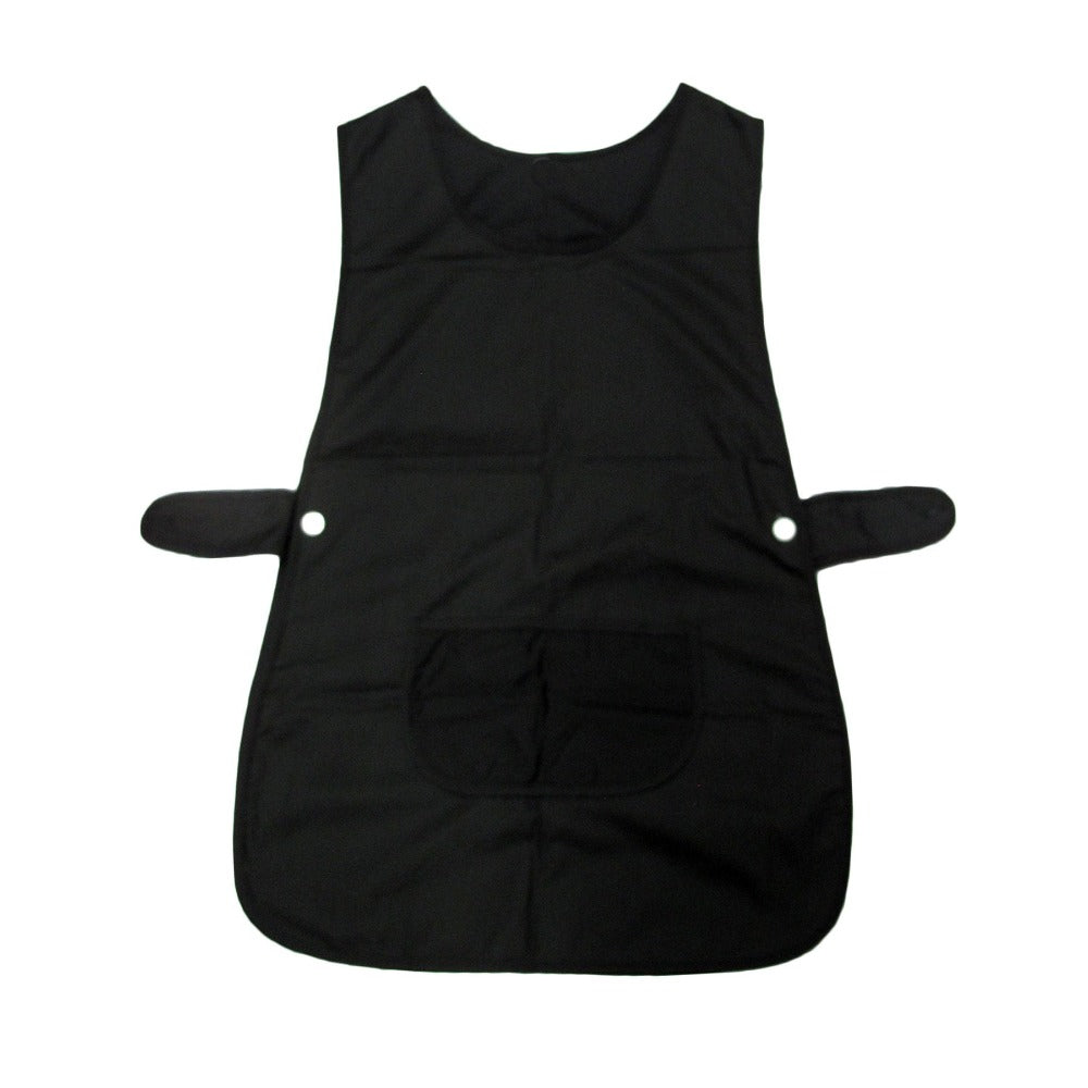 Aprons Ladies Women Side Button Tabard Apron 50X80 Cm Black