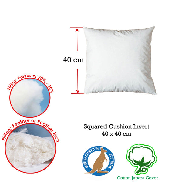 Cushions & Decorative Pillows Duck Feather Rich Fill Cushion Inserter Square 25 X 25Cm