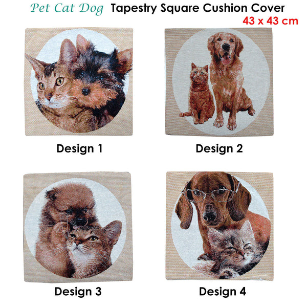 Cushion Covers Tapestry Pet Cat Dog Square Cushion Cover Design 1