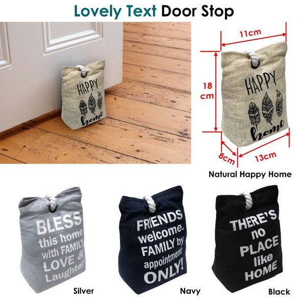 Door Stops Door Stop Bag Black Approx 0.98Kg