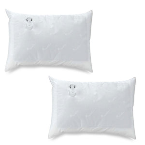 Pillows Mediflow Twin Pack Adjustable Floating Comfort Down Alternative Waterbase