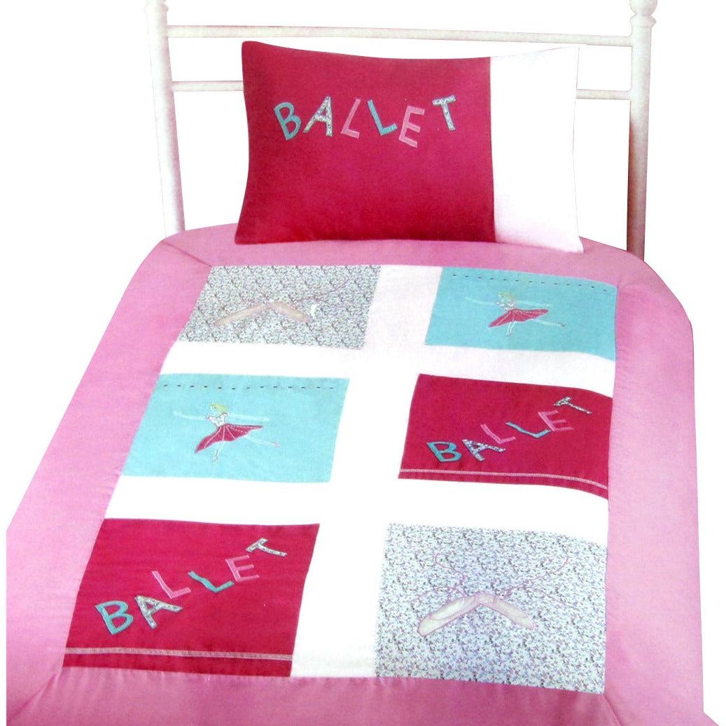 Quilt Covers Ballerina Embroidered Quilt Cover Set Single