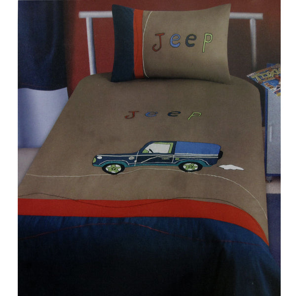 Quilt Covers Jeep Wrangler Embroidered Quilt Cover Set Single