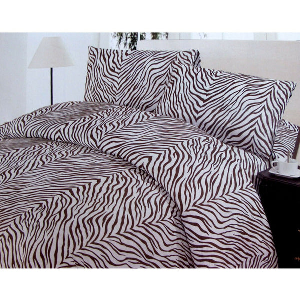 Quilt Covers Polyester Cotton Zebra Quilt Cover Set Double