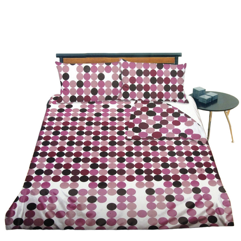 Quilt Covers Opus Dots Mauve Quilt Cover Set Queen