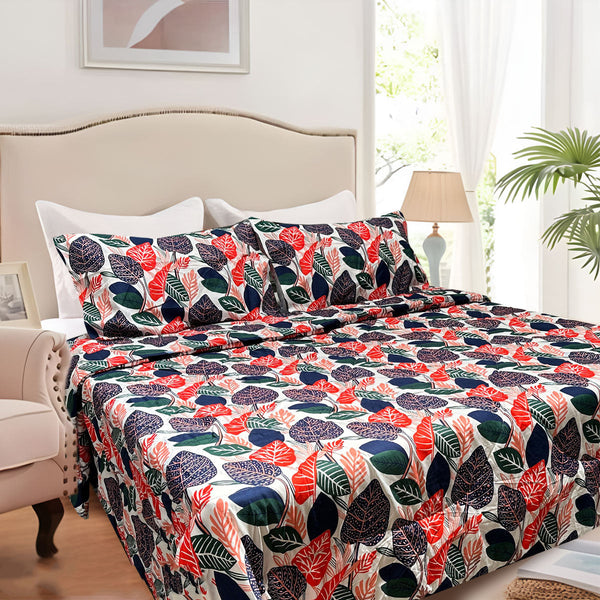 Comforter Sets Queen Hotel Living 3 Pce Light Weight Comforter Set Queen/King Corbett Tropical Leaves