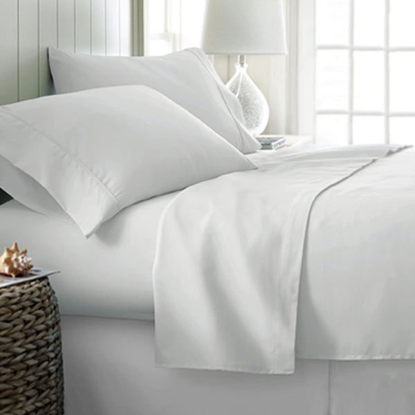 Sheets 400Tc Cotton Sateen Sheet Set King White