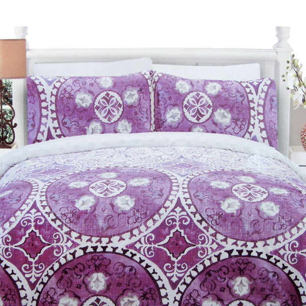 Quilt Covers 225Tc Kasbah Mandala Cotton Rich Easy Care Quilt Cover Set Queen