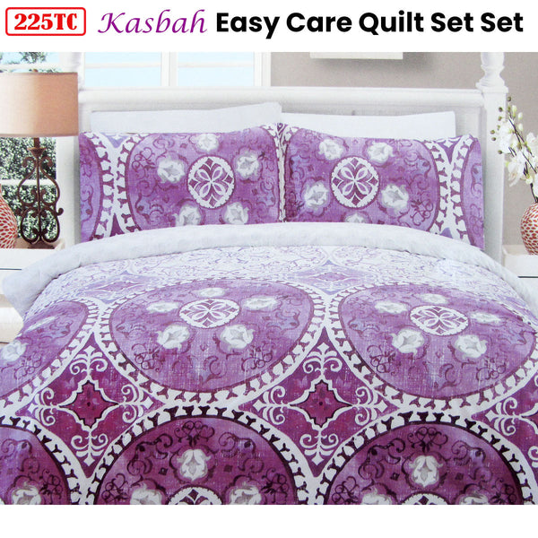 Quilt Covers 225Tc Kasbah Mandala Cotton Rich Easy Care Quilt Cover Set Queen