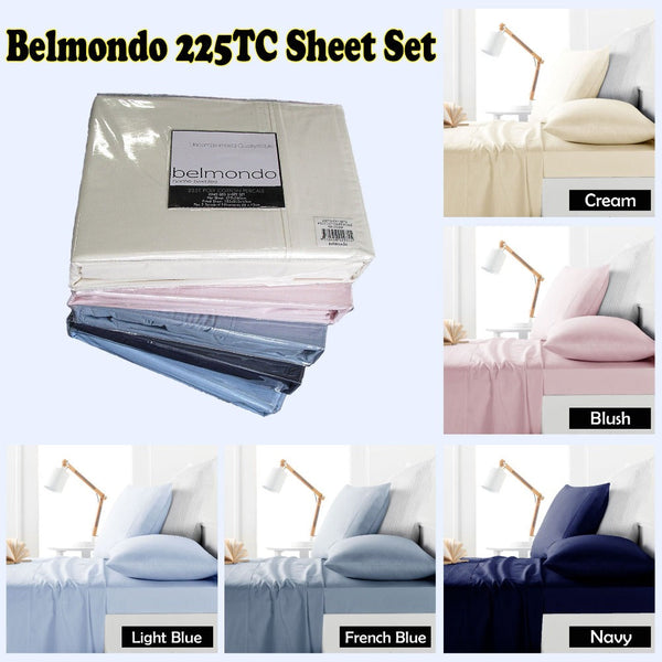 Sheets Belmondo 225Tc Sheet Set Blush