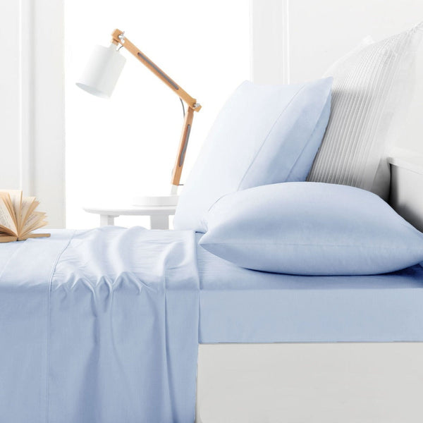 Sheets Belmondo 225Tc Sheet Set Light Blue King