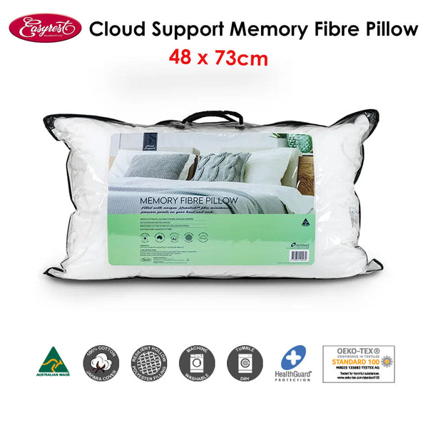 Pillows Easyrest Cloud Support Memory Fibre Pillow 48 X 73 Cm