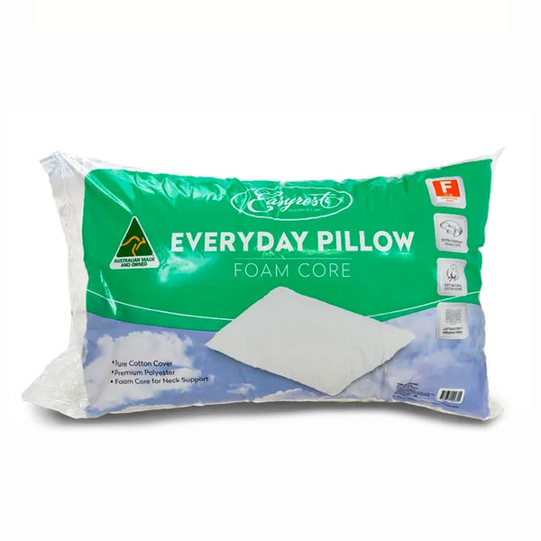 Pillows Easyrest Everyday Foam Cored Queen Sized Pillow