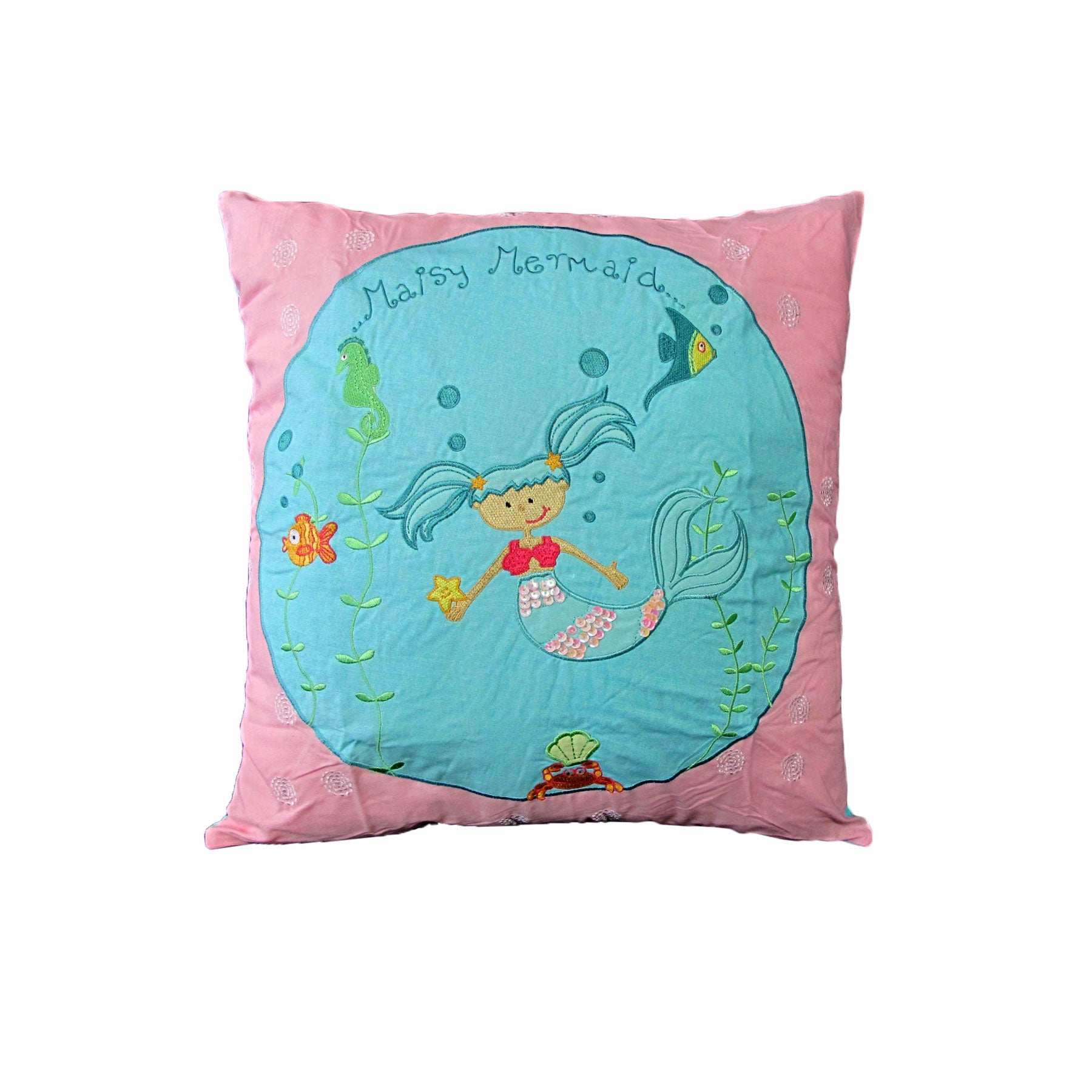 Cushions & Decorative Pillows Happy Kids Shelley Mermaid 43X43 Cm Square Cushion