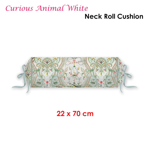 Cushions & Decorative Pillows Pip Studio Curious Animal White Neck Roll Cushion