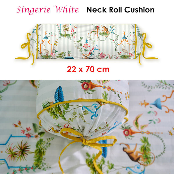 Cushions & Decorative Pillows Pip Studio Singerie White Neck Roll Cushion