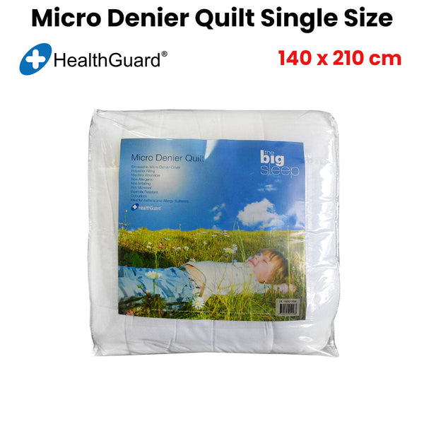 Single Bed Quilts Big Sleep 300Gsm Asthma And Allergy Sufferers Micro Denier Quilt Single