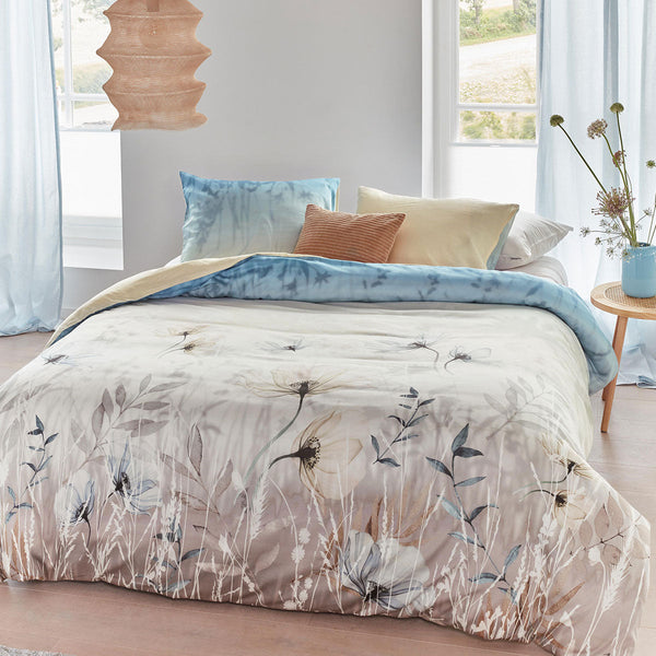 Quilt Covers Bedding House Isabelle Light Blue Cotton Sateen Quilt Cover Set